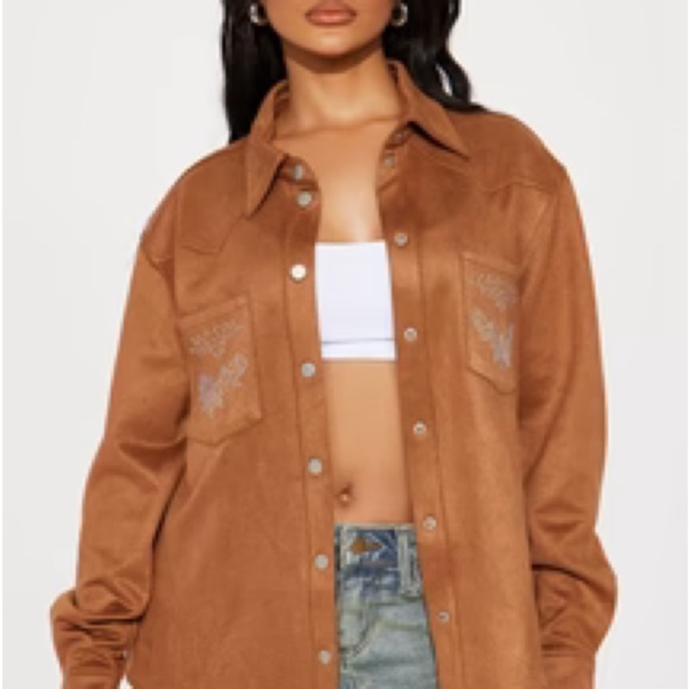 Fashion Nova Brown Jacket